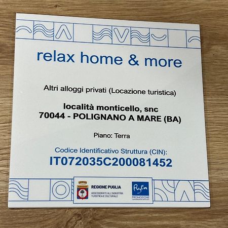 Relaxhomeandmore21Official Polignano a Mare Dış mekan fotoğraf